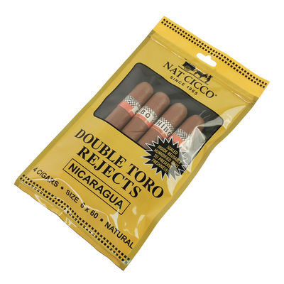 Emballage de tabac personnalisé Sac plastique humidificateur pour cigares avec hygromètre et séparateur