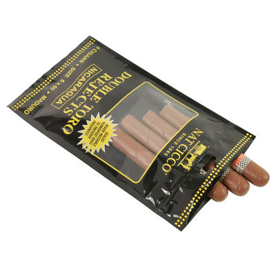 Emballage de tabac personnalisé Humidificateur Sacs en plastique Humidificateur de cigare humidifié Sacs humidificateurs pour 4-5 cigares avec hygromètre et diviseur