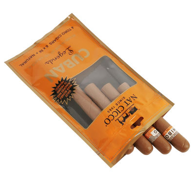 Emballage de tabac personnalisé Humidificateur Sacs en plastique Humidificateur de cigare humidifié Sacs humidificateurs pour 4-5 cigares avec hygromètre et diviseur