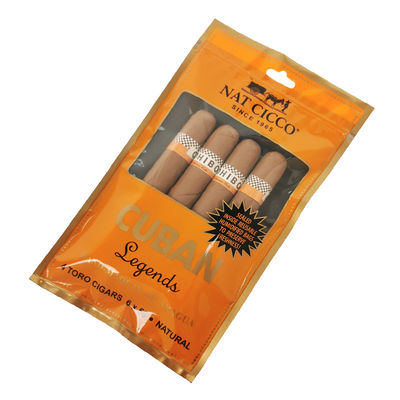 Sac d'humidor de voyage pour cigares avec impression personnalisée, 4-6 cigares, pochettes en plastique humidifiées avec sac d'emballage pour cigares