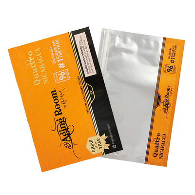 Sacs d'étanchéité latérale en PET/PE Sacs en plastique Sacs de tabac Sacs à cigarettes avec fermeture à glissière