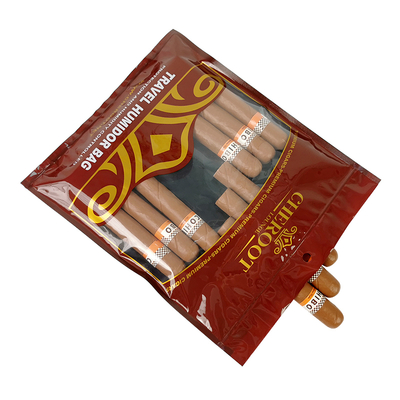 Sacs en plastique pour cigares de tabac sur mesure Sacs en plastique d'emballage Sacs pour cigares individuels Sacs d'humidité pour cigares