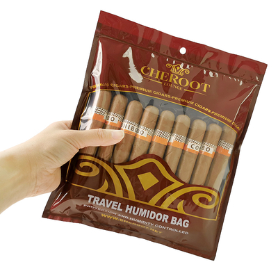 Sacs en plastique pour cigares de tabac sur mesure Sacs en plastique d'emballage Sacs pour cigares individuels Sacs d'humidité pour cigares
