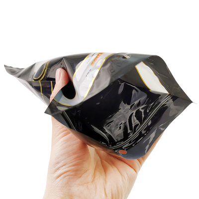 Sac d'emballage pour cigares Ziplock imprimé sur mesure, sac d'emballage pour feuilles de tabac, sacs d'emballage alimentaire givrés