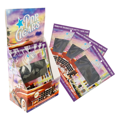 Logo personnalisé Enveloppe de cigare à fumer vide Humidor Emballage en plastique Ziplock Sac à sacoche Sac à cigare Humidor