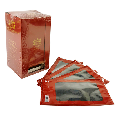 Sacs zippés en plastique pour l'humidification des cigares avec système humidificateur et éponge