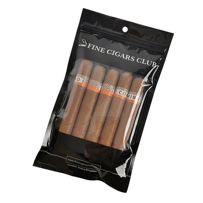 Sac d'emballage en plastique auto-développé - Sacs à cigares / Sac à cigares d'humidité avec fermeture éclair et fenêtres