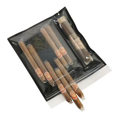 Nouveau design de sac humidor en plastique résistant à l'humidité avec fermeture à glissière conservant la fraîcheur de l'humidité
