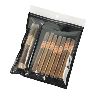 Nouveau design de sac humidor en plastique résistant à l'humidité avec fermeture à glissière conservant la fraîcheur de l'humidité