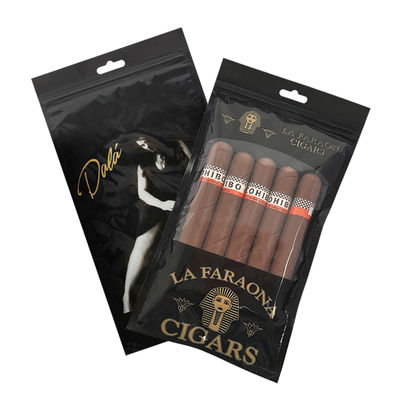 Étui de voyage à cigares de luxe en cuir personnalisé avec humidificateur, sac humidificateur portable doublé de cèdre, pochette Ziplock pour le contrôle de l'humidité