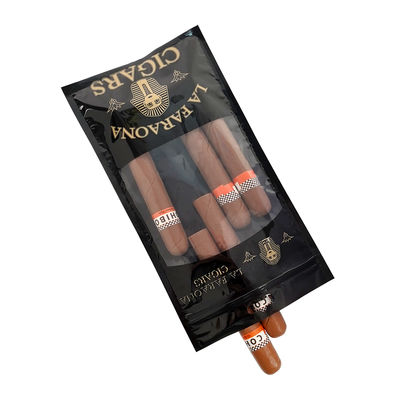 Étui de voyage à cigares de luxe en cuir personnalisé avec humidificateur, sac humidificateur portable doublé de cèdre, pochette Ziplock pour le contrôle de l'humidité