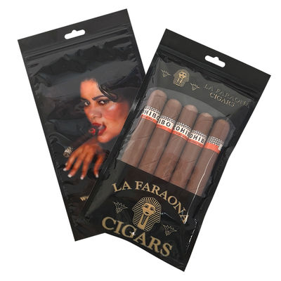 Étui de voyage à cigares de luxe en cuir personnalisé avec humidificateur, sac humidificateur portable doublé de cèdre, pochette Ziplock pour le contrôle de l'humidité