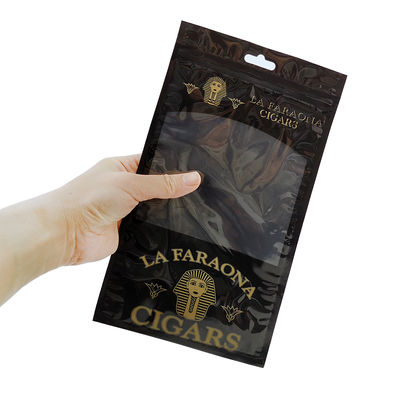 Étui de voyage à cigares de luxe en cuir personnalisé avec humidificateur, sac humidificateur portable doublé de cèdre, pochette Ziplock pour le contrôle de l'humidité