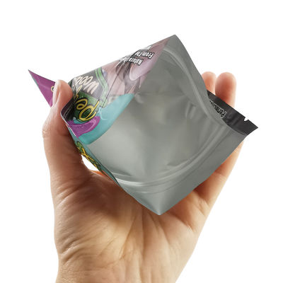 Foil Mylar plastique inodore résistant à l'humidité du tabac 30g 50g sacs d'emballage de cigares avec encoche déchirante