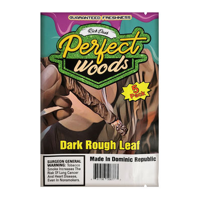 Foil Mylar plastique inodore résistant à l'humidité du tabac 30g 50g sacs d'emballage de cigares avec encoche déchirante