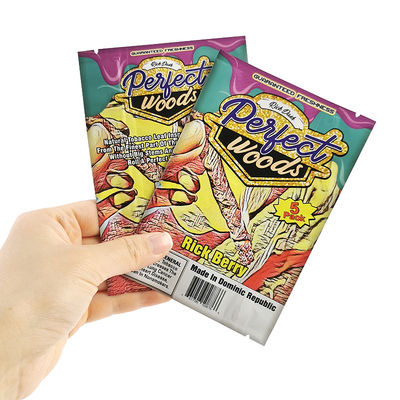 Vente directe d'usine Emballage Sac à cigares Matériau de tabac d'or Sac en plastique de haute qualité