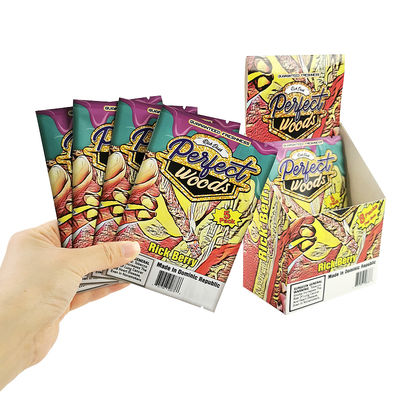 Vente directe d'usine Emballage Sac à cigares Matériau de tabac d'or Sac en plastique de haute qualité