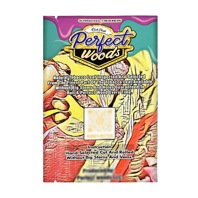 Vente directe d'usine Emballage Sac à cigares Matériau de tabac d'or Sac en plastique de haute qualité