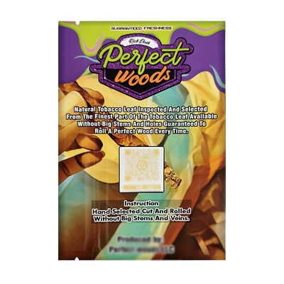 Logo personnalisé Feuille d'étanchéité à la chaleur Sac Mylar Humidité Emballage du tabac Fermeture à glissière Humidor en plastique Cigarette Fermeture à glissière Sacs d'humidité pour cigares