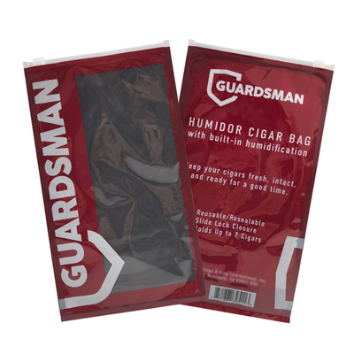 Logo personnalisé Humidité tabac Sacs à cigares Ziplock Cigar Humidor Sac d'emballage Voyage Humidité humidificateur Sac