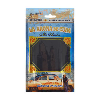 Étui de voyage à cigares de luxe en cuir personnalisé avec humidificateur, sac humidificateur portable doublé de cèdre, pochette Ziplock pour le contrôle de l'humidité