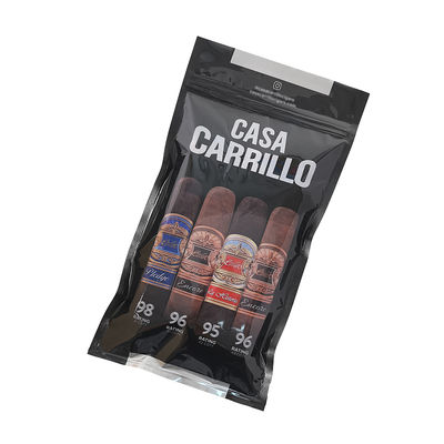 Étui de voyage à cigares de luxe en cuir personnalisé avec humidificateur, sac humidificateur portable doublé de cèdre, pochette Ziplock pour le contrôle de l'humidité