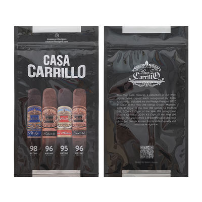 Étui de voyage à cigares de luxe en cuir personnalisé avec humidificateur, sac humidificateur portable doublé de cèdre, pochette Ziplock pour le contrôle de l'humidité