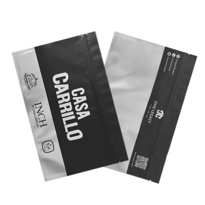 Sac d'emballage à fermeture à glissière pour cigares en plastique imprimé sur mesure avec fermeture à glissière Sac Mylar pour cigares de tabac