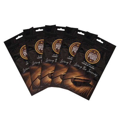 Sac d'emballage à fermeture à glissière pour cigares en plastique imprimé sur mesure avec fermeture à glissière Sac Mylar pour cigares de tabac