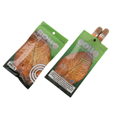 Sacs à fermeture éclair pour accessoires de fumeur à rouler à la main en plastique avec impression personnalisée, pour tabac, cigares, pochettes d'emballage hydratantes