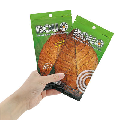 Sacs à fermeture éclair pour accessoires de fumeur à rouler à la main en plastique avec impression personnalisée, pour tabac, cigares, pochettes d'emballage hydratantes