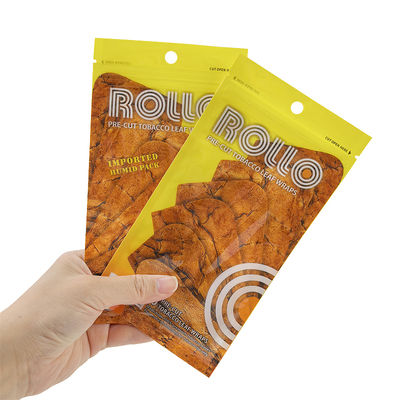 Poche en plastique rescellable d'humidificateur de cigare avec le trou de poignée de fenêtre