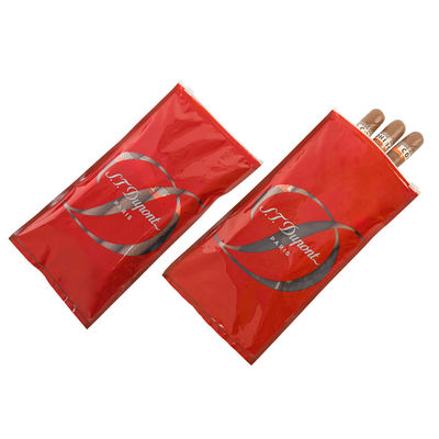 Emballage de cigares Sac professionnel 65-75% HR Portable Affichage d'hydratation de cigares Sacs à fermeture éclair en plastique Humidor Humidificateur Pochette à cigares