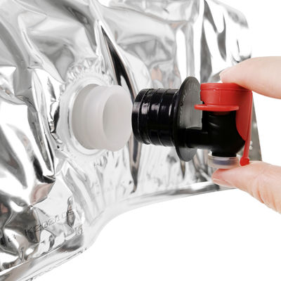 Sac à biberon en aluminium transparent sur mesure 5L emballage de jus de boisson sac à vin en boîte