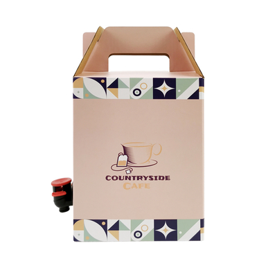 Carton de papier jetable personnalisé 2L 3L 5L pour emballage de café, cold brew, jus, Bag-in-Box, poche aseptique