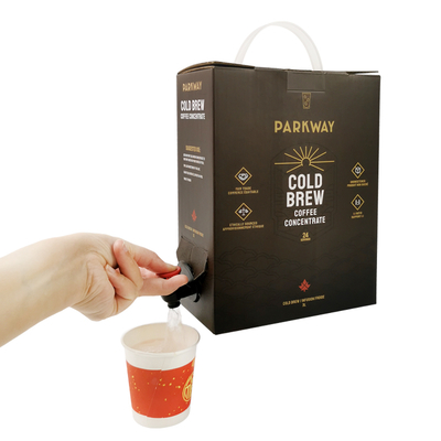 Sac à biberon en aluminium 3L personnalisé dans des sacs en boîte avec robinet distributeur pour jus liquide, vin, café, huile d'olive Sacs d'emballage avec robinet