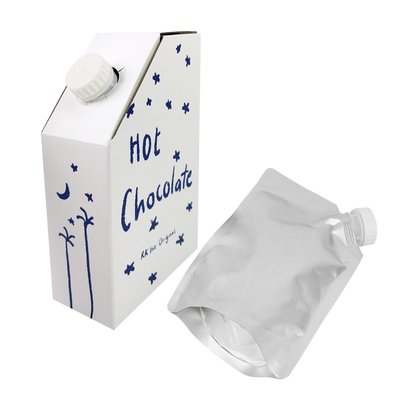 1L 3L 5L Carton de café en papier kraft Sac BIB en carton de café Sac de café jetable en carton avec distributeur de liquide à vanne