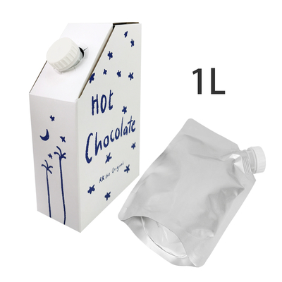1L 3L 5L Carton de café en papier kraft Sac BIB en carton de café Sac de café jetable en carton avec distributeur de liquide à vanne