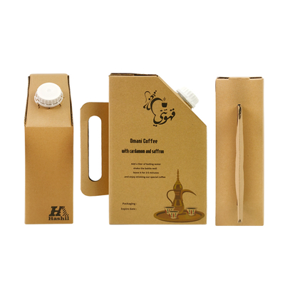 1L / 2L / 3L / 5L sac de boisson à main jetable sac à café bib en boîte