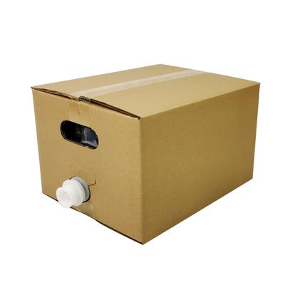 Sac en boîte de 5L, 10L, 20L, qualité alimentaire, transparent, aseptique, pour emballage de vin et de jus en plastique avec robinet et conteneur en carton BIB