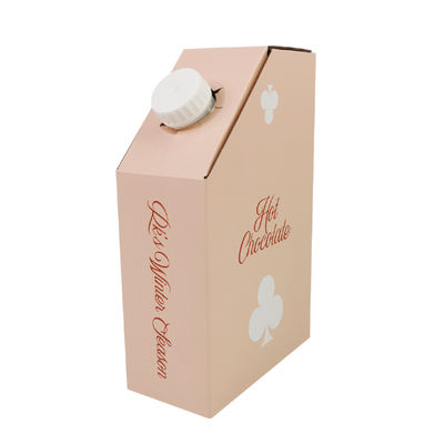 1L 1,5L 2L 3L 5L 96OZ BIB BAG Sac jetable en boîte Thé jus de café à emporter Boîte en papier avec distributeur