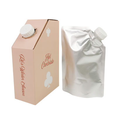 1L 1,5L 2L 3L 5L 96OZ BIB BAG Sac jetable en boîte Thé jus de café à emporter Boîte en papier avec distributeur