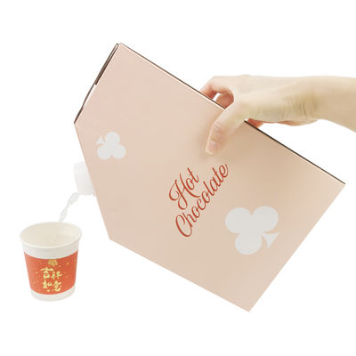 1L 1,5L 2L 3L 5L 96OZ BIB BAG Sac jetable en boîte Thé jus de café à emporter Boîte en papier avec distributeur