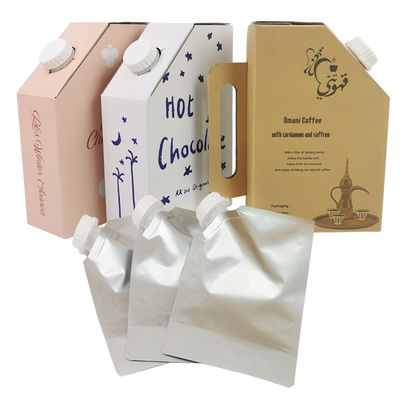 Sac en plastique BIB dans une boîte 1L boîte à café chaud emballage liquide