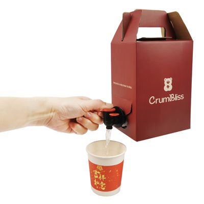 1L-10L Sac de remplissage de biberon pour boissons aseptiques dans la boîte de scellé thermique Sac en aluminium pour vin et jus avec robinet Vitop pour eau minérale