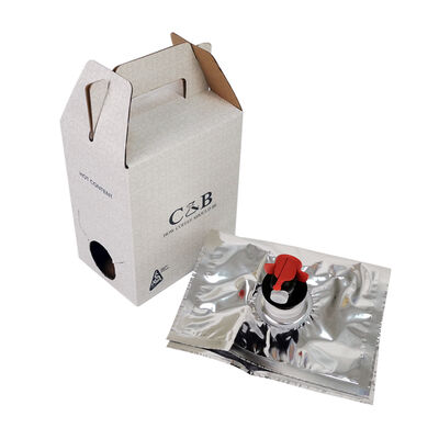 Sac en boîte à bec verseur facile à distribuer et sans poignée pour un emballage polyvalent