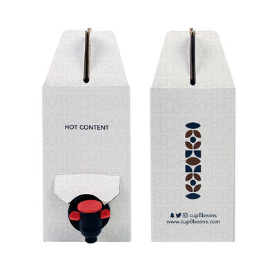 Sac en boîte à bec verseur facile à distribuer et sans poignée pour un emballage polyvalent