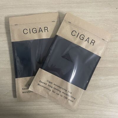 Ziplock Design Cigar Humidor Bags Légers et compacts avec MOPP VMPET Structure de matériau PE pour la protection des cigares