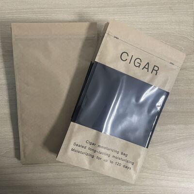 Ziplock Design Cigar Humidor Bags Légers et compacts avec MOPP VMPET Structure de matériau PE pour la protection des cigares