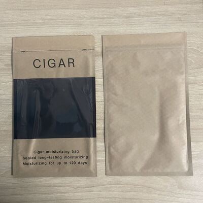 Ziplock Design Cigar Humidor Bags Légers et compacts avec MOPP VMPET Structure de matériau PE pour la protection des cigares